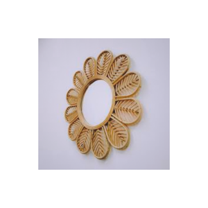 Miroir mural en rotin à bon prix Décoration écologique Artisanat Couleur personnalisée Fabriqué au Vietnam Fabricant - Product Image 1