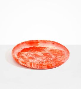 Tazón de servicio de remolino de resina verde elegante para vajilla decorativa y uso en el comedor del hogar acabado de resina artística moderna - Product Image 2