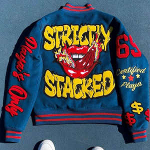 เสื้อแจ็คเก็ตพัฟเฟอร์ทรงโอเวอร์ไซส์ สไตล์สตรีทแวร์ สำหรับผู้ชาย ปักโลโก้แบบ 3 มิติ ดีไซน์เองได้ ผลิตตามแบบ OEM - Product Image 2