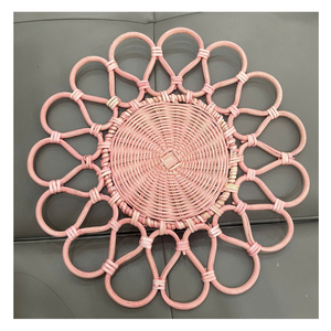 Belles napperons de table en rotin en osier pour mariage, napperons et tampons en rotin naturel de Noël les plus vendus du Vietnam - Product Image 1