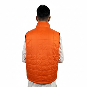 Fashionable Full Sleeve Zipper Breathable Puffer Vest Jacket for <b>Men</b> High Quality Waterproof Windproof Puffer VestJacket for man - Product Image 3
