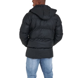 Chaqueta acolchada para hombre, chaqueta de invierno con logotipo personalizado y capucha, cortavientos para deportes al aire libre, ropa de calle, chaqueta acolchada - Product Image 4