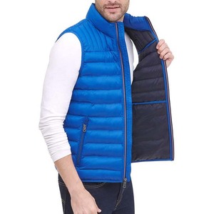 Gilet matelassé décontracté en toile imperméable et respirante à col montant pour l'hiver, sans manches, de haute qualité, anti-boulochage, pour le sport - Product Image 4