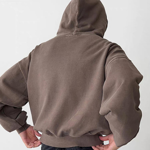 Sweat-shirt à capuche unisexe personnalisé de qualité supérieure en molleton 100% coton, coupe classique, fabriqué par un fabricant professionnel - Product Image 5