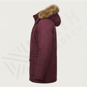 Veste parka pour homme rembourrée épaisse isolée à capuche imperméable élégante veste d'hiver chaude de plein air thermique tendance doudoune - Product Image 3
