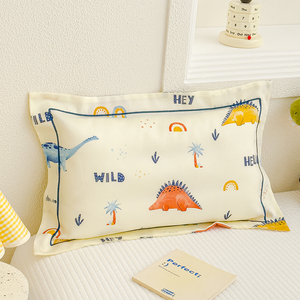 Ukuran disesuaikan anak-anak untuk Tencel sarung bantal 100% untuk balita laki-laki perempuan seprai daun hewan tanaman kartun cetak rumah Hotel - Product Image 1