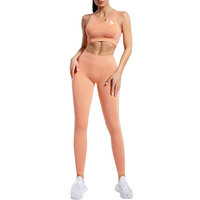 Haute qualité nouveauté couleur noire élégant nouveau Design soutien-gorge décontracté Yoga ensembles pour les femmes Gym Fitness ensembles
