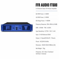 Penguat Daya Profesional Seri FFR AUDIO FT