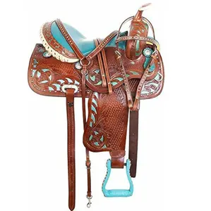 Horse Ridding Saddle Fine Quality Made in Pakistan Leather Best Sale Horse Racing Saddle 2024