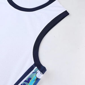 Sublimación de poliéster en blanco de buena calidad, ropa de baloncesto personalizada, camiseta de práctica deportiva, camiseta de baloncesto personalizada - Product Image 6