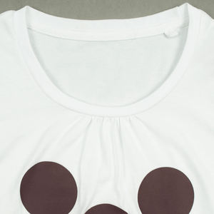 Camiseta de mujer de alta calidad 100% algodón cuello redondo ajustada manga corta talla grande camiseta de diferentes colores - Product Image 2