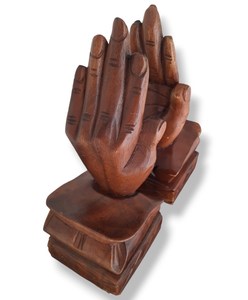 Sujetalibros de Diseño Artesanal de madera con estilo, sujetalibros de metal para decoración del hogar con diseño de madera - Product Image 3