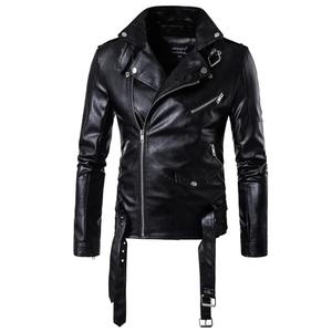 Nouvelle veste de haute qualité classique fermeture éclair grande taille 2025 classique rétro moto cuir Punk hommes Original veste en cuir pour hommes - Product Image 2