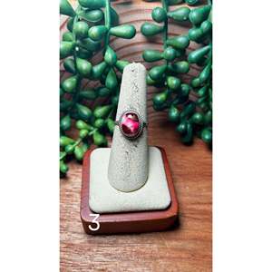 Navajo-<b>Crafted</b> Cultural Collectible Rose Dahlia & Sterling Silver Ring - Product Image 4