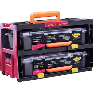Boîte d'assortiment CarryMore 80 W386xD278xH241mm, 9 étuis par boîte, en polypropylène et polycarbonate, par RAACO - Product Image 3