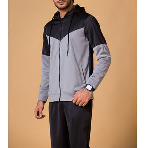 Chándales con cremallera y logotipo personalizado para hombres y mujeres, ideales para equipos y ropa deportiva - Product Image 3