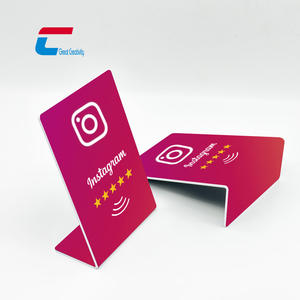 Exhibidores de Acrílico Impresos Personalizados al por Mayor, Exhibidores de Acrílico con Código QR para Reseñas de Google, Exhibidores de Menú de Acrílico con NFC - Product Image 6