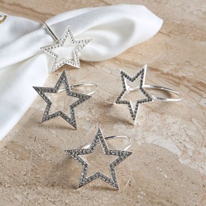 Stainless Steel Round Napkin Ring Silver <b>Mirror</b> Polished for Weddings and Events <b>Tabletop</b> Decor Accessory for Parties - Product Image 1