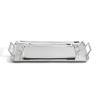 Élégant dernier plateau de service décoratif en aluminium pour fêtes de mariage fabriqué à la main en métal par un fabricant indien