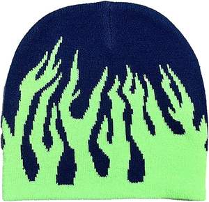 Bonnets en laine pour garçons et femmes, vêtements d'hiver, couleur bleue, bonnets élégants fabriqués au Pakistan - Product Image 3