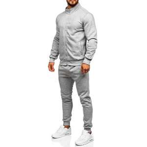 Survêtements de jogging streetwear personnalisés légers 100% coton à capuche, couleur unie, ensemble de survêtement uni pour l'hiver - Product Image 4