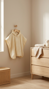 Poncho con Capucha de Algodón Orgánico de Lujo Ecológico para Niños, Sudadera con Capucha de Playa Personalizada para Niños - Product Image 3