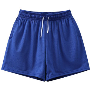 Ensembles de vêtements de rue en polyester 100% uni par sublimation Short de sport vierge de basket-ball en maille personnalisée Double couche pour hommes - Product Image 6