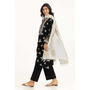 Conjunto de Traje Bordado Khaddar para Mujer IUSTKSD-1219, Colección de 3 Piezas - Product Image 3