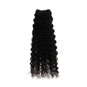 ผมเวียดนามแบบ Kinky HW ความยาว 8 นิ้ว ลอนธรรมชาติ แบบพม่า Jerry Curl Afro Kinky Curly แบบ Pre-Bonded Weaves แบบเส้นเดียว - Product Image 1