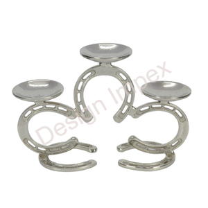 Metal Horse <b>Shoe</b> Candle Stand Circular Design Durable Home Decoration - Product Image 4