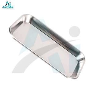 Plateau à instruments manuel en acier inoxydable réutilisable ALMAC pour usage médical et de laboratoire, hygiénique, durable, antirouille, certifié CE - Product Image 2