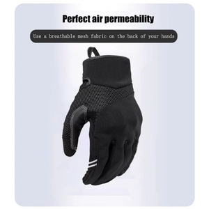 Breathable Motorcycle Riding Racing Gloves Full Finger Mesh <b>Back</b> Protective - Product Image 1