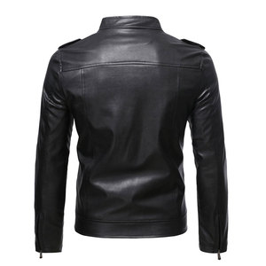 Dernière conception Veste en cuir d'hiver avec col montant Veste de protection avancée imperméable et respirante et amovible pour hommes - Product Image 2