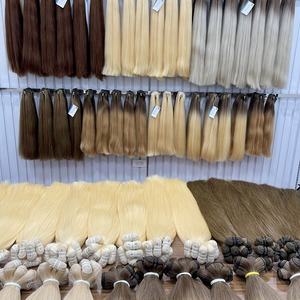 Trending #613 Cabello de trama de color rubio 100% Extensiones de cabello humano vietnamita Paquete de cabello doble dibujado - Product Image 6