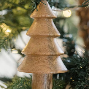 Ornement mural en bois fait main pour sapin de Noël, matériau naturel, avantage direct d'usine pour la maison ou les fêtes - Product Image 2