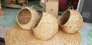 MEILLEUR VENDEUR 2024 I Maison pour animaux de compagnie en jacinthe d'eau de haute qualité écologique/Maison pour chat/Maison pour chien I Le cadeau spécial du Vietnam - Product Image 2