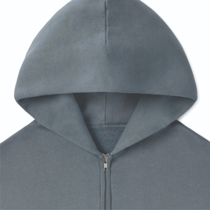 Sweat à capuche unisexe 100% en pur coton polaire avec logo personnalisé sérigraphié de haute qualité avec fermeture éclair pour l'hiver - Product Image 4