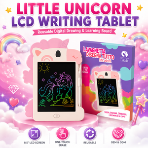 Tableta de Escritura LCD de 8.5 Pulgadas Paladin Pharma para Niños, Pizarra de Dibujo Digital con Diseño de Unicornio |   Juguete Educativo Reutilizable para Ejercicios de Matemáticas - Product Image 3