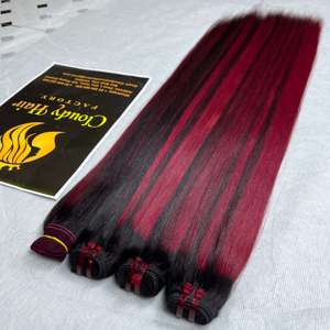 Cheveux vierges de qualité supérieure à prix abordable, extensions de cheveux lisses, cuticules alignées, 100% cheveux vietnamiens - Product Image 3