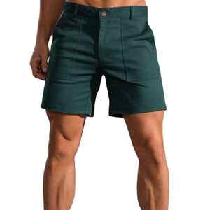 Short de golf décontracté OEM pour hommes, short de golf confortable en coton éponge motif jogging, logo personnalisé, poches cargo, solide non tissé - Product Image 4