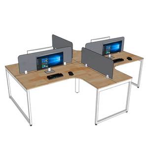 Mesa de Salón Minimalista Slean HBSL033, Diseño de 4 Plazas, 280x240cm, Madera de Caucho con Patas de Hierro - Product Image 5
