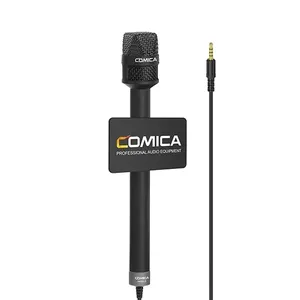 Comica HRM-S Handheld Microphone Reporter Phone Interview Video Mic for iPhone XS 11 MAX Samsung S10 Huawei xiaomi Smartphones