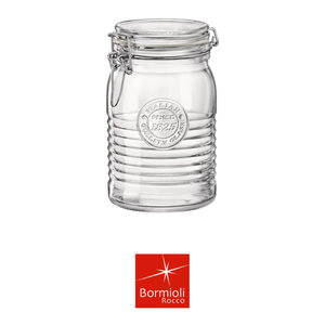 Barattolo con coperchio. Contenitore Ermetico in Vetro <span class=keywords><strong>Bormioli</strong></span> Officina 1 l 11 x 16,4 h cm, Forniture per Bar, Ristoranti e Hotel, Vendita all'Ingrosso - Product Image 4