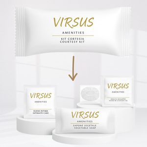 Set 100 kit di cortesia riutilizzabili per Hotel e servizi antivirus per Shampoo con saponi da doccia per l'igiene intima articoli da toeletta usa e getta - Product Image 1
