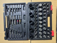 Kit d'extraction d'écrous, boulons et vis Master Steel, 56 pièces, outil de réparation de carrosserie de voiture robuste, kit de démontage de fixations