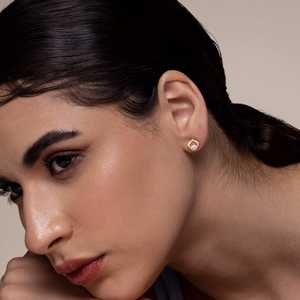 92.5 <b>Silver</b> <b>Stud</b> <b>Earrings</b> Geometric Design for Wedding Occasions-191346 - Product Image 4