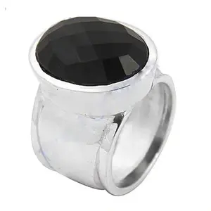925 Sterling Silver <b>Statement</b> Fashion <b>Ring</b> with Black Onyx <b>for</b> <b>Women</b> Elegant Jewelry - Product Image 1