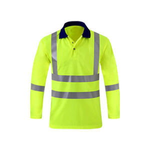 Último diseño Tow -Tone Working Polos de manga larga para hombres Polos de alta visibilidad camisas reflectantes con para hombres - Product Image 2