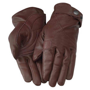 Gants en cuir véritable pour femmes, chauds pour l'hiver, noirs, nouvelle mode, design tendance - Product Image 4