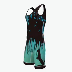 Justaucorps de lutte pour hommes, respirant, séchage rapide, logo personnalisé, haut de qualité pour la musculation, l'haltérophilie - Product Image 3